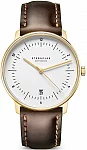 Naos Edition Heritage White Dial Brown Leather Strap
