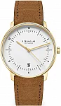 Naos Edition Heritage White Dial Brown Leather Strap