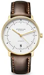 Sternglas Naos Edition Heritage Automatic White Dial Brown Leather Strap S02-NAE02-BR01