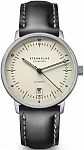 Naos Pro Automatic Date Alabaster Dial Bridle Black Strap