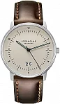 Naos Quartz Big Date Brown Leather Strap