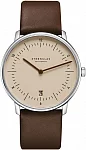 Sternglas Naos Quartz Date Sand Dial Premium Dark Brown Strap S01-NA54-PR04