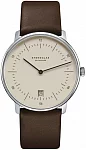 Sternglas Naos Quartz Date Light Brown Dial Brown Strap S01-NA38-PR04