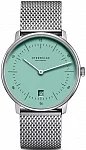 Naos Quartz Date Turquoise Dial Mesh