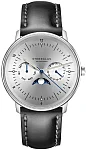 Sternglas Naos Quartz Moonphase Day-Date Silver Dial S01-NM52-BR02