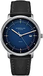 Sternglas Naos Solar Date Blue Dial Black Leather Strap Titan Edition S01-NST06-HY06