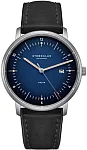 Sternglas Naos Solar Date Blue Dial Black Leather Strap Titan Edition S01-NST06-HY06