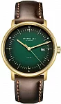 Sternglas Naos Solar Date Green Dial Brown Leather Strap S01-NS22-BR01