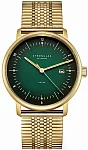 Sternglas Naos Solar Date Green Dial Gold PVD Bracelet S01-NS22-ME09