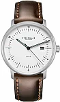 Sternglas Naos Solar Date White Dial Black Leather Strap S01-NS01-BR03