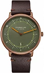 Sternglas Naos XL Edition 1905 Green Dial Brown Leather Strap S01-NXT35-VI17