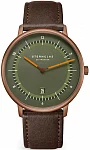 Sternglas Naos XL Edition 1905 Green Dial Brown Leather Strap S01-NXT35-MO27