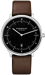 Naos XL Quartz Date Black Dial Brown Strap