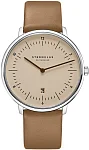 Sternglas Naos XL Quartz Date Sand Dial Beige Strap S01-NX54-PR01