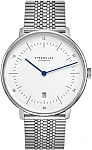 Sternglas Naos XL Quartz Date White Dial SuperSlim Bracelet S01-NX44-ME08
