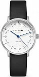 Naos XS Automatic White Dial Black Leather Strap