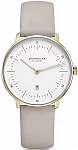 Naos XS Quartz Date White Dial Yellow Gold PVD