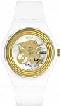 Swatch New Gent Biosourced Lacquered GOLDEN RINGS WHITE SO29W107