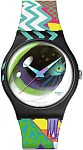 Swatch x Art Peace Hotel New Gent STREET EYE PAR GREEN LAVA SUOZ372