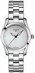 T-Wave Steel Bracelet Silver Dial Diamonds