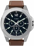 Essex Avenue Multifunction 44mm Leather Strap