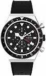 Q 3-Time Zone Chronograph 40mm Synthetic Rubber Strap