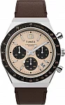 Q Timex Chronograph 40mm Leather Strap