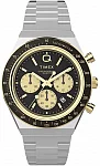 Q Timex Chronograph 40mm Stainless Steel Bracelet