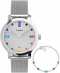 Transcend 31mm Stainless Steel Mesh Bracelet Set
