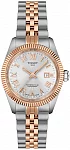 Tissot Ballade Lady Powermatic 80 COSC Chronometer 30mm Silver Dial Rose Gold PVD T156.208.22.033.00