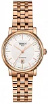 Tissot Carson Lady Automatic Steel-Yellow Gold Bracelet White Dial Rose Gold PVD T122.207.33.031.00