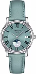 Carson Lady Quartz Moonphase Blue Leather Strap Blue Dial