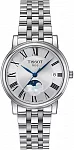 Carson Lady Quartz Moonphase Steel Bracelet Silver Dial