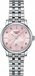 Carson Lady Quartz Steel Bracelet Pink Dial
