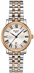 Carson Lady Quartz Steel Bracelet Silver Dial Rose Gold PVD