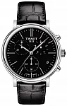 Carson Quartz Chrono Black Strap Black Dial
