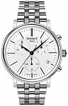 Carson Quartz Chrono Steel Bracelet White Dial
