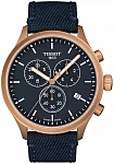 Chrono XL Vintage Blue Strap Dark Blue Dial Rose Gold PVD