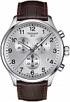 Chrono XL Classic Brown Strap Silver Dial
