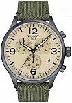 Chrono XL Green Strap Beige Dial