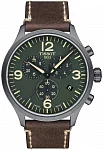 Chrono XL Grey PVD Brown Leather Green Dial