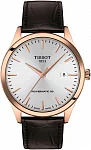 Tissot Classic Dream Powermatic 80 Rose Gold PVD Brown Leather Strap T158.407.36.031.00