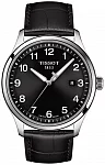 XL Quartz Black Leather Black Dial