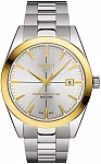 Gentleman Silver Dial Powermatic 80 18k Gold Bezel