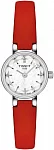 Lovely Round Pearl Dial Red Strap