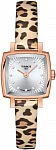 Lovely Square Black Dial Diamonds Rose Gold PVD Panther