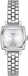 Lovely Square Steel Bracelet Silver Dial Diamonds