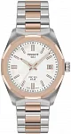 Tissot PRC 100 Lady Solar 34mm Quartz White Dial Rose Gold Bicolor PVD Bracelet T151.822.22.111.00