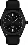 PRC 100 Solar 39mm Quartz Full Black PVD Black Leather Strap