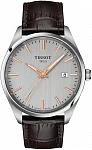 PR 100 Silver Dial Dark-Brown Leather Strap